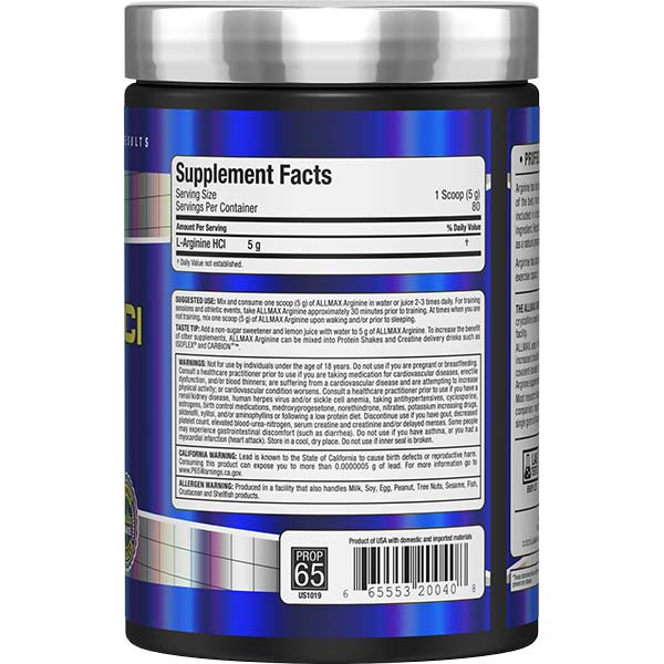 Allmax Nutrition Arginine HCL powder