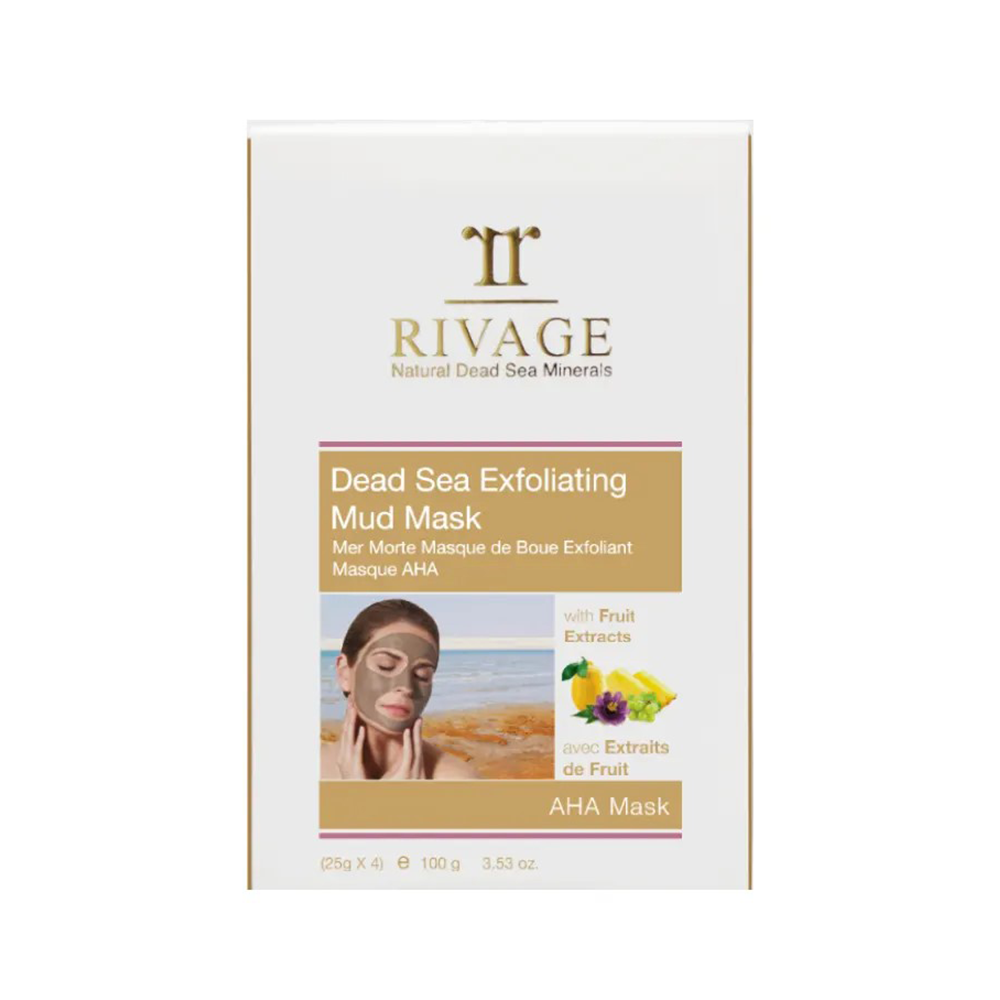 Dead Sea Exfoliating Facial Mud Mask - Pack of 4 Sachets (25g x 4)